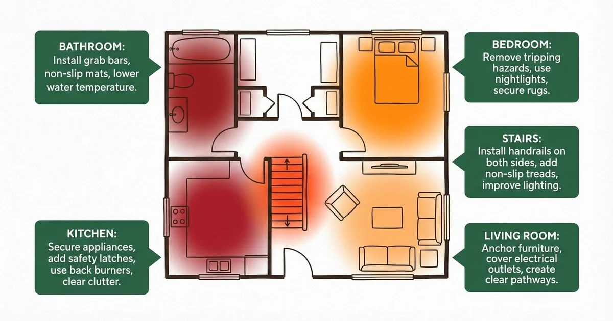 The 5 Most Dangerous Rooms in Your Home for Seniors (and How to Fix Them)